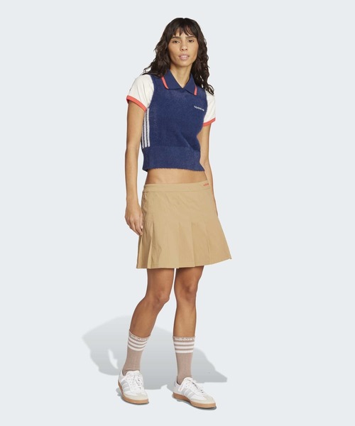 adidas(アディダス)の「フラッフィー ニットベスト / アディダスオリジナルス adidas Originals(ベスト・レディース・ブルー・XX-LARGE/LARGE/MEDIUM/SMALL/X-LARGE/X-SMALL)」の5枚目の写真