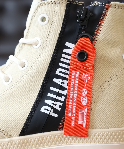 PALLADIUM（パラディウム）の「PAMPA HI OUTZIP OVERLAB ハイカットスニーカー（スニーカー・メンズ・ホワイト/ベージュ/カーキ・22.5cm/26.5cm/26cm/27.5cm/27cm/28cm/23.5cm/23cm/24.5cm/24cm/25.5cm/25cm）」の15枚目の写真