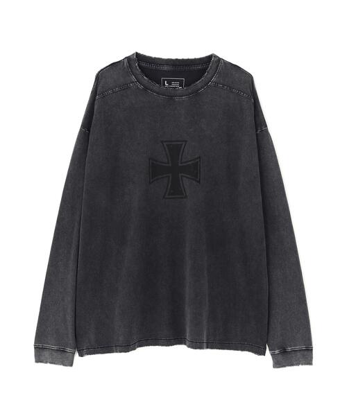 DANKE SCHON(ダンケシェーン)の「DankeSchon/ダンケシェーン/CHEMICAL BRUST RHINESTONE L/S TEE(Tシャツ/カットソー・レディース・ブラック・M/L)」の1枚目の写真