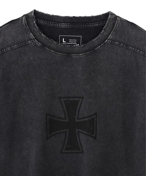 DANKE SCHON(ダンケシェーン)の「DankeSchon/ダンケシェーン/CHEMICAL BRUST RHINESTONE L/S TEE(Tシャツ/カットソー・レディース・ブラック・M/L)」の3枚目の写真