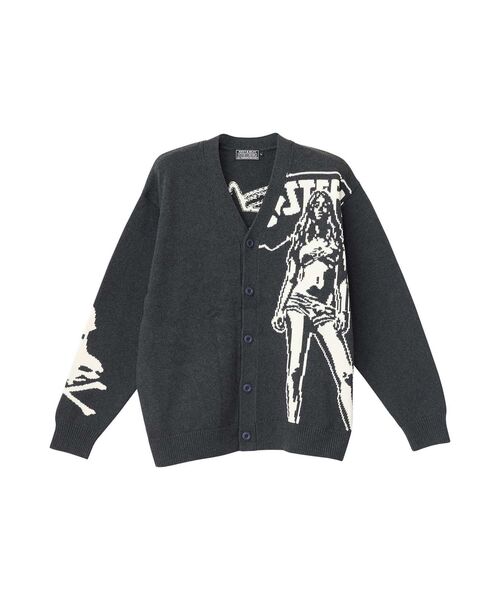 HYSTERIC GLAMOUR(ヒステリックグラマー)の「HYSTERIC WOMAN編込 カーディガン(カーディガン/ボレロ・メンズ・イエロー/トップグレー/ブラック・MEDIUM/SMALL/X-LARGE/LARGE)」の3枚目の写真