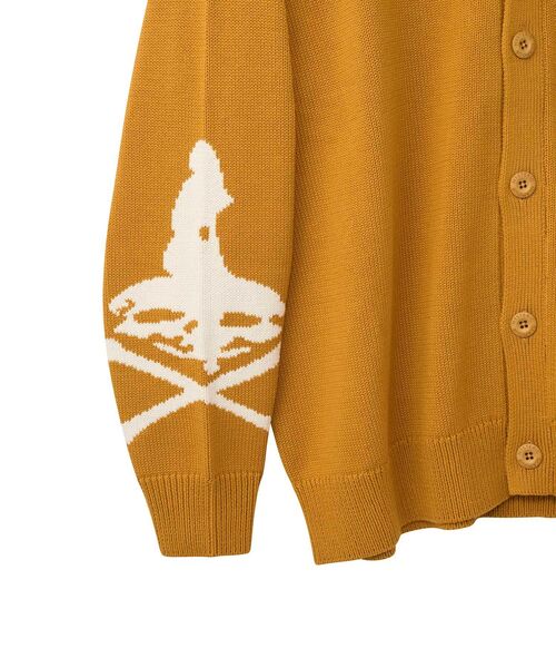 HYSTERIC GLAMOUR(ヒステリックグラマー)の「HYSTERIC WOMAN編込 カーディガン(カーディガン/ボレロ・メンズ・イエロー/トップグレー/ブラック・MEDIUM/SMALL/X-LARGE/LARGE)」の5枚目の写真