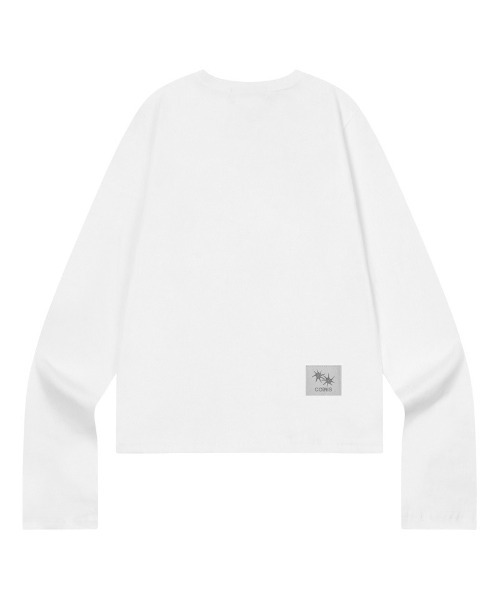 Ada.(エイダ)の「◇COIRIS◇ブランド直輸入正規品/BAMI パッチワーク 長袖 Tシャツ BAMI PATCHWORK LONG SLEEVE T(Tシャツ/カットソー・レディース・ホワイト/ブラック・FREE)」の3枚目の写真