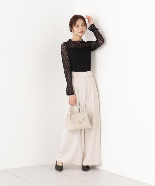 PROPORTION BODY DRESSING(プロポーションボディドレッシング)の「カットレーストップス / 1216260903(Tシャツ/カットソー・レディース・ホワイト系その他/ブラック・FREE)」の5枚目の写真