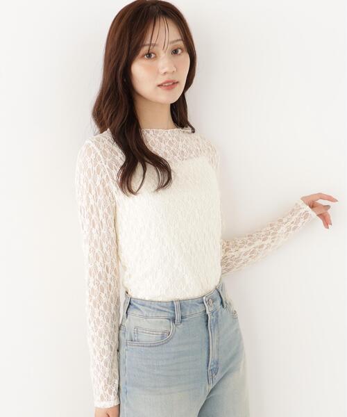 PROPORTION BODY DRESSING(プロポーションボディドレッシング)の「カットレーストップス / 1216260903(Tシャツ/カットソー・レディース・ホワイト系その他/ブラック・FREE)」の10枚目の写真