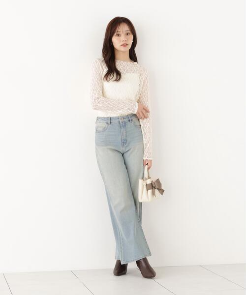 PROPORTION BODY DRESSING(プロポーションボディドレッシング)の「カットレーストップス / 1216260903(Tシャツ/カットソー・レディース・ホワイト系その他/ブラック・FREE)」の11枚目の写真
