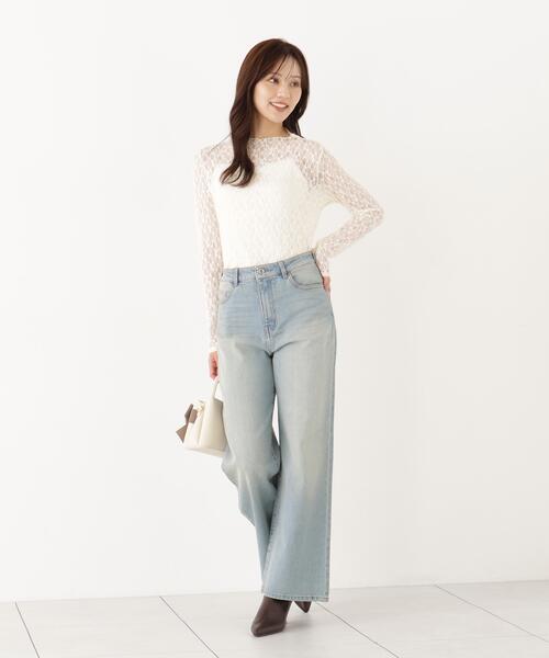 PROPORTION BODY DRESSING(プロポーションボディドレッシング)の「カットレーストップス / 1216260903(Tシャツ/カットソー・レディース・ホワイト系その他/ブラック・FREE)」の12枚目の写真