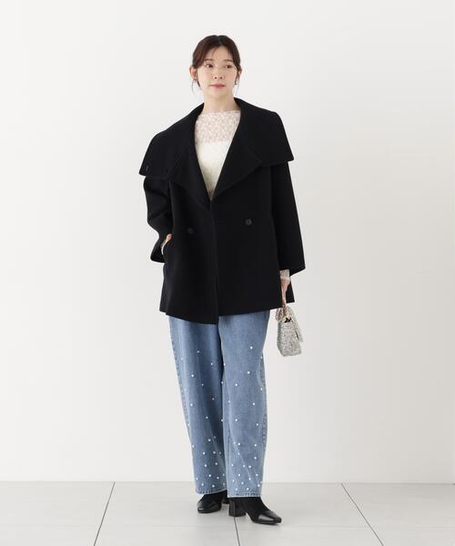PROPORTION BODY DRESSING(プロポーションボディドレッシング)の「カットレーストップス / 1216260903(Tシャツ/カットソー・レディース・ホワイト系その他/ブラック・FREE)」の16枚目の写真