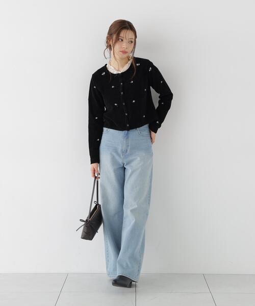 PROPORTION BODY DRESSING(プロポーションボディドレッシング)の「カットレーストップス / 1216260903(Tシャツ/カットソー・レディース・ホワイト系その他/ブラック・FREE)」の17枚目の写真