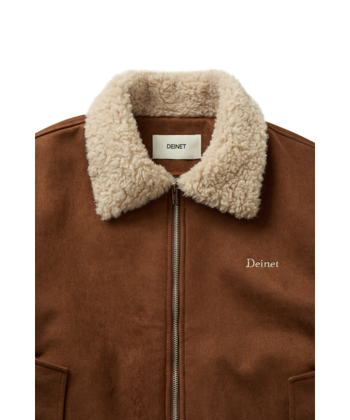 DEINET(ダイニット)の「FAUX SUEDE FUR MUSTANG JACKET IN CAMEL(ムートンコート・レディース・その他・FREE)」の4枚目の写真