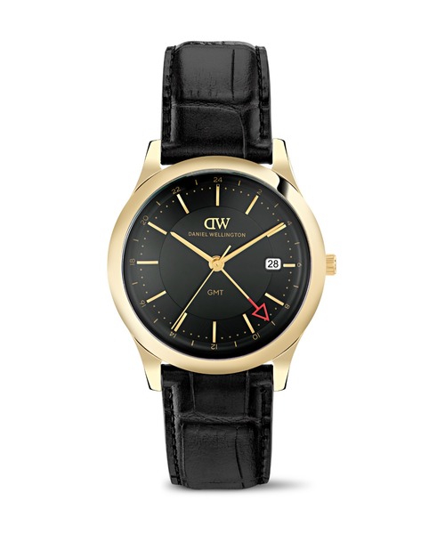 PATHFINDER GMT Croc 39MM 本革 メンズ腕時計（アナログ腕時計
