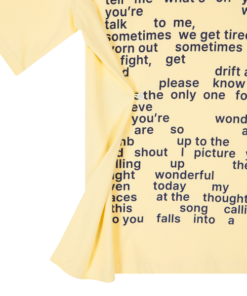 LARTIGENT(ラーティゼン)の「L26 WONDERFUL T-SHIRT(YELLOW)(Tシャツ/カットソー・レディース・その他・FREE)」の3枚目の写真