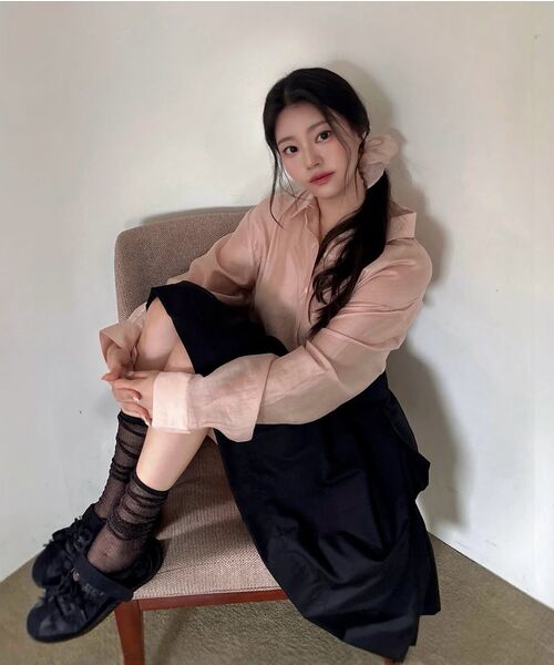 HANE（ハネ）の「[スクランチSET]テンセルグローシアシャツ_Milk Glow（シャツ/ブラウス・レディース・その他・SMALL/MEDIUM）」の2枚目の写真