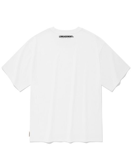LENGAGEMENT（ランガージュマン）の「オーバーサイズストーリー ロゴ 半袖Tシャツ [ホワイト]（Tシャツ/カットソー・レディース・その他・95）」の3枚目の写真