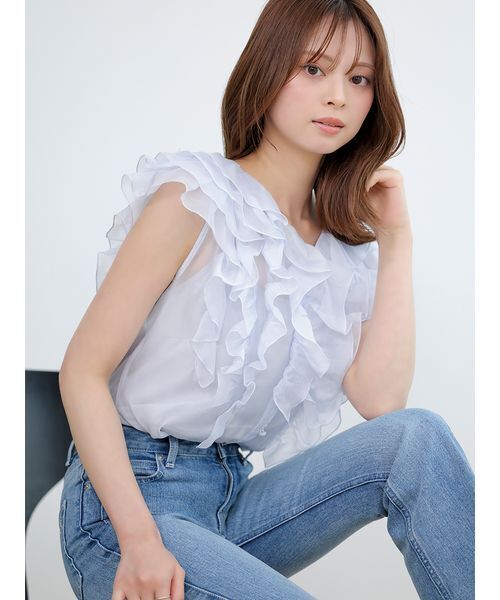 SNIDEL（スナイデル）の「UP LIFT DENIM（デニムパンツ・レディース・ライトブルー・T/MEDIUM/TALL/TALL/00/1/0）」の5枚目の写真