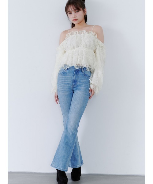SNIDEL（スナイデル）の「UP LIFT DENIM（デニムパンツ・レディース・ライトブルー・T/MEDIUM/TALL/TALL/00/1/0）」の18枚目の写真