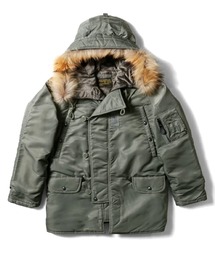 HOUSTON ヒューストン HEAVY NYLON TWILL N-3B FLIGHT JACKET / ヘビーナイロン エヌスリービー フライトジャケット 中綿入り