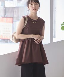 裾フレアドッキングタンクトップ