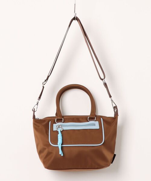 ROOTOTE（ルートート）の「【ROOTOTE】SC.デリ.パイピング_カラー-A 3710（トートバッグ・レディース・ブラウン/ブラック/ネイビー/カーキ・FREE）」の2枚目の写真