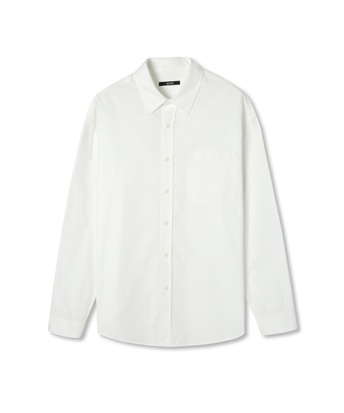 ADHOC(アドホック)の「男性ベーシックワンポケットオックスフォードシャツ (O-WHITE) (HBRLS30)(シャツ/ブラウス・メンズ・その他・95/105)」の1枚目の写真