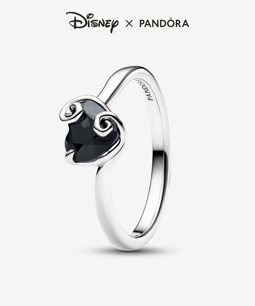 PANDORA(パンドラ)の「ディズニー ナイトメアー・ビフォア・クリスマス ジャック ブラック ハート リング(リング・レディース・シルバー・48/56/54/52/50)」の1枚目の写真