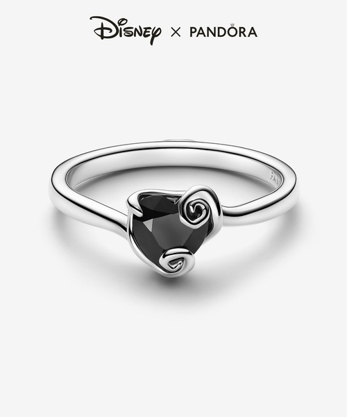 PANDORA(パンドラ)の「ディズニー ナイトメアー・ビフォア・クリスマス ジャック ブラック ハート リング(リング・レディース・シルバー・48/56/54/52/50)」の2枚目の写真