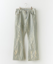 Chick | Washed Flared Denim Pants / ウォッシュ加工 フレアデニムパンツ ブリーチ加工 メンズ 夏物 夏服(デニムパンツ)