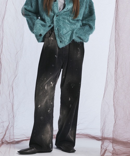 MAISON SPECIAL(メゾンスペシャル)の「《UNISEX》ダーティー加工8Waleコーデュロイプライムワイドパンツ/Dirty Overdye 8-Wale Corduroy Prime-Wide Pants【MAISON SPECIAL/メゾンスペシャル】(その他パンツ・メンズ・ブラウン/ブラック/ホワイト/ダークブルー・0/2/1)」の1枚目の写真