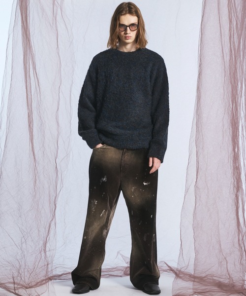 MAISON SPECIAL(メゾンスペシャル)の「《UNISEX》ダーティー加工8Waleコーデュロイプライムワイドパンツ/Dirty Overdye 8-Wale Corduroy Prime-Wide Pants【MAISON SPECIAL/メゾンスペシャル】(その他パンツ・メンズ・ブラウン/ブラック/ホワイト/ダークブルー・0/2/1)」の8枚目の写真