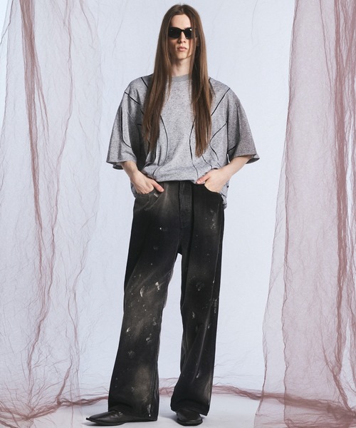 MAISON SPECIAL(メゾンスペシャル)の「《UNISEX》ダーティー加工8Waleコーデュロイプライムワイドパンツ/Dirty Overdye 8-Wale Corduroy Prime-Wide Pants【MAISON SPECIAL/メゾンスペシャル】(その他パンツ・メンズ・ブラウン/ブラック/ホワイト/ダークブルー・0/2/1)」の5枚目の写真