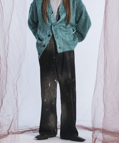 MAISON SPECIAL(メゾンスペシャル)の「《UNISEX》ダーティー加工8Waleコーデュロイプライムワイドパンツ/Dirty Overdye 8-Wale Corduroy Prime-Wide Pants【MAISON SPECIAL/メゾンスペシャル】(その他パンツ・メンズ・ブラウン/ブラック/ホワイト/ダークブルー・0/2/1)」の14枚目の写真
