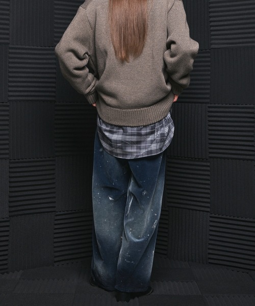 MAISON SPECIAL(メゾンスペシャル)の「《UNISEX》ダーティー加工8Waleコーデュロイプライムワイドパンツ/Dirty Overdye 8-Wale Corduroy Prime-Wide Pants【MAISON SPECIAL/メゾンスペシャル】(その他パンツ・メンズ・ブラウン/ブラック/ホワイト/ダークブルー・0/2/1)」の22枚目の写真
