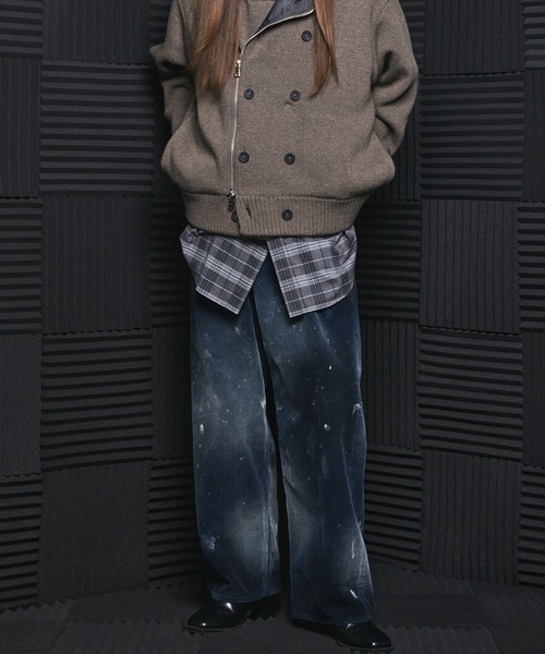MAISON SPECIAL(メゾンスペシャル)の「《UNISEX》ダーティー加工8Waleコーデュロイプライムワイドパンツ/Dirty Overdye 8-Wale Corduroy Prime-Wide Pants【MAISON SPECIAL/メゾンスペシャル】(その他パンツ・メンズ・ブラウン/ブラック/ホワイト/ダークブルー・0/2/1)」の20枚目の写真