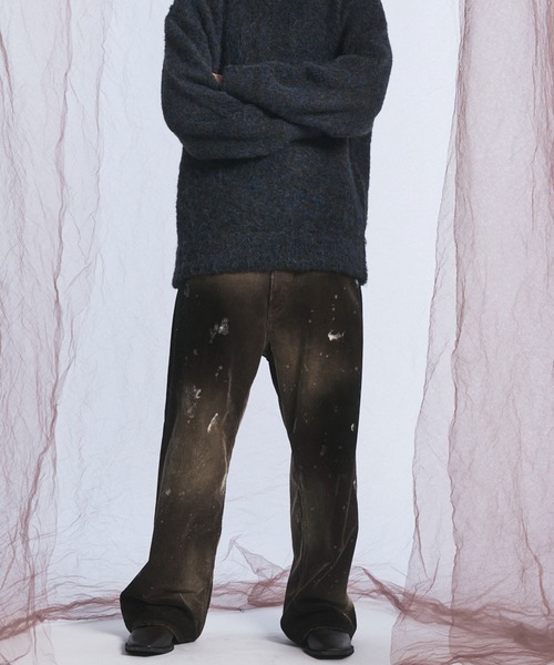 MAISON SPECIAL(メゾンスペシャル)の「《UNISEX》ダーティー加工8Waleコーデュロイプライムワイドパンツ/Dirty Overdye 8-Wale Corduroy Prime-Wide Pants【MAISON SPECIAL/メゾンスペシャル】(その他パンツ・メンズ・ブラウン/ブラック/ホワイト/ダークブルー・0/2/1)」の17枚目の写真