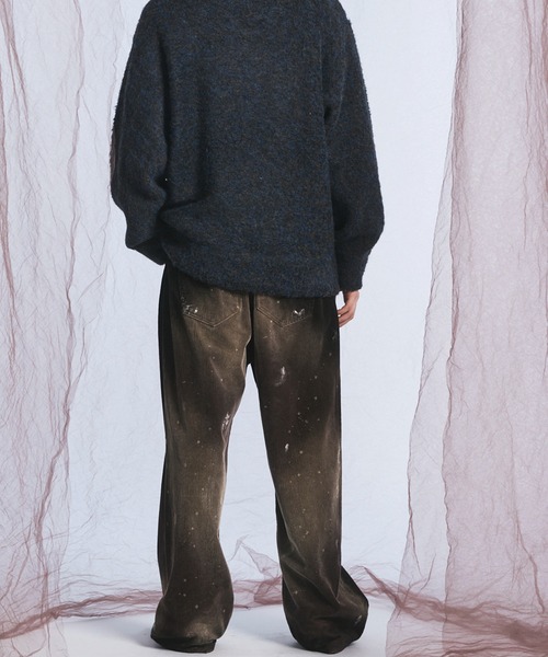 MAISON SPECIAL(メゾンスペシャル)の「《UNISEX》ダーティー加工8Waleコーデュロイプライムワイドパンツ/Dirty Overdye 8-Wale Corduroy Prime-Wide Pants【MAISON SPECIAL/メゾンスペシャル】(その他パンツ・メンズ・ブラウン/ブラック/ホワイト/ダークブルー・0/2/1)」の19枚目の写真
