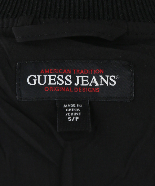 GUESS JEANS(ゲスジーンズ)の「GUESS JEANS / ゲス ジーンズ CROPPED BOMBER(MA-1・レディース・ブラック/チャコールグレー・SMALL)」の10枚目の写真