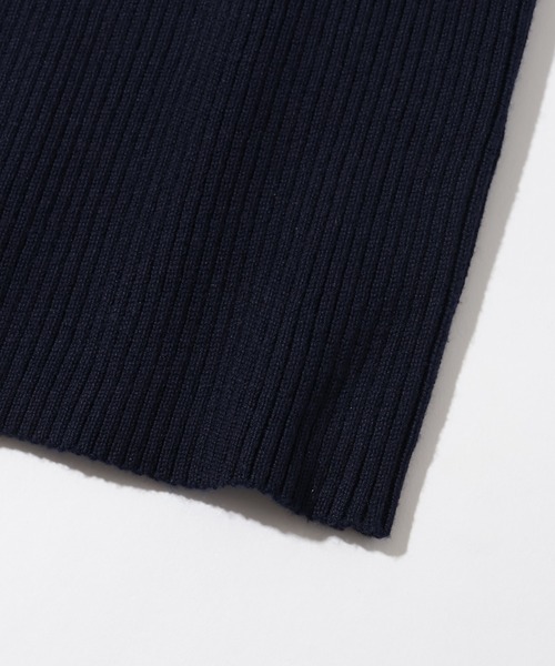 U.S. POLO ASSN.(ユーエスポロアッスン)の「【U.S. POLO ASSN./ユーエスポロアッスン】ワンポイント刺繍 バイカラー フレアスリーブ ニット(ニット/セーター・レディース・ネイビー/グレー/アイボリー・M/L)」の4枚目の写真