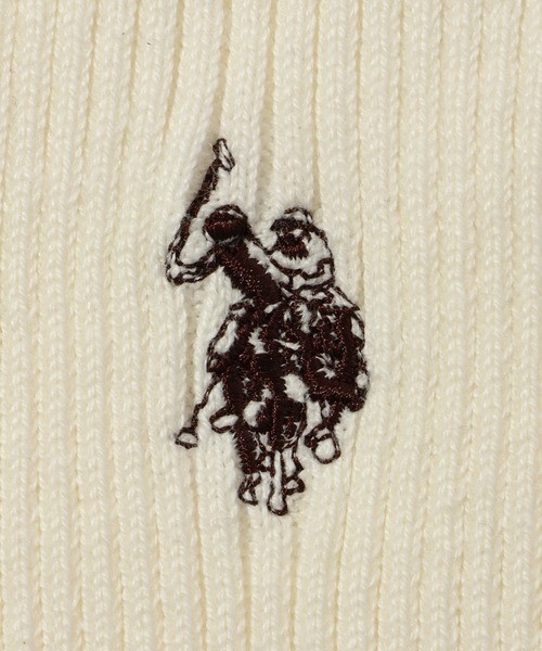 U.S. POLO ASSN.(ユーエスポロアッスン)の「【U.S. POLO ASSN./ユーエスポロアッスン】ワンポイント刺繍 バイカラー フレアスリーブ ニット(ニット/セーター・レディース・ネイビー/グレー/アイボリー・M/L)」の11枚目の写真