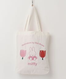 "09"≪Dick Bruna≫miffy 1ポケット 刺繍 キャンバス トートバッグ