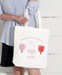 "09"≪Dick Bruna≫miffy 1ポケット 刺繍 キャンバス トートバッグ