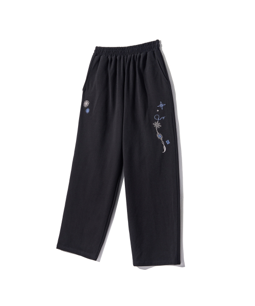 GAKKAI UNIONS(ガッカイユニオンズ)の「オリジン ワイドスウェットパンツ ブラック(スウェットパンツ・レディース・その他・SMALL/MEDIUM/LARGE)」の4枚目の写真