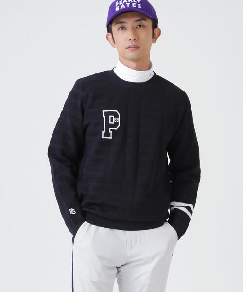 PEARLY GATES(パーリーゲイツ)の「14G地柄ジャガードクルーネックニットプルオーバー (MENS)(ニット/セーター・メンズ・ホワイト/ネイビー/オレンジ・MEDIUM/LARGE/X-LARGE/XX-LARGE)」の13枚目の写真