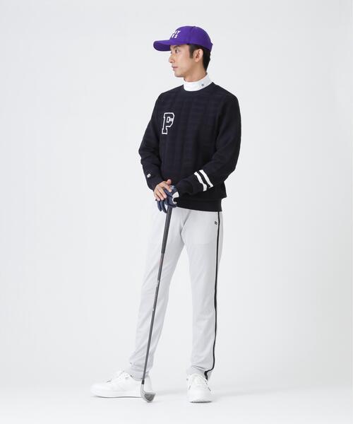 PEARLY GATES(パーリーゲイツ)の「14G地柄ジャガードクルーネックニットプルオーバー (MENS)(ニット/セーター・メンズ・ホワイト/ネイビー/オレンジ・MEDIUM/LARGE/X-LARGE/XX-LARGE)」の15枚目の写真