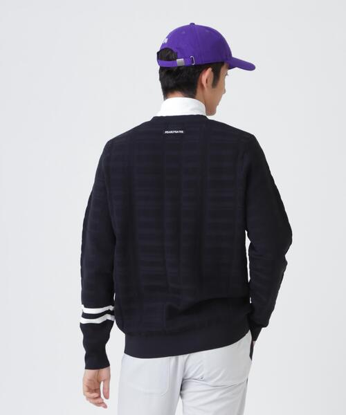 PEARLY GATES(パーリーゲイツ)の「14G地柄ジャガードクルーネックニットプルオーバー (MENS)(ニット/セーター・メンズ・ホワイト/ネイビー/オレンジ・MEDIUM/LARGE/X-LARGE/XX-LARGE)」の17枚目の写真