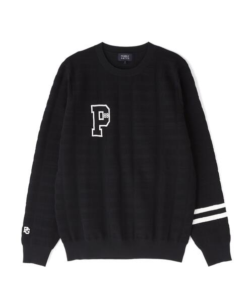 PEARLY GATES(パーリーゲイツ)の「14G地柄ジャガードクルーネックニットプルオーバー (MENS)(ニット/セーター・メンズ・ホワイト/ネイビー/オレンジ・MEDIUM/LARGE/X-LARGE/XX-LARGE)」の18枚目の写真