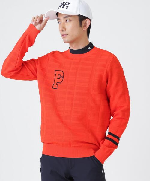 PEARLY GATES(パーリーゲイツ)の「14G地柄ジャガードクルーネックニットプルオーバー (MENS)(ニット/セーター・メンズ・ホワイト/ネイビー/オレンジ・MEDIUM/LARGE/X-LARGE/XX-LARGE)」の20枚目の写真
