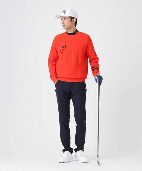 PEARLY GATES(パーリーゲイツ)の「14G地柄ジャガードクルーネックニットプルオーバー (MENS)(ニット/セーター・メンズ・ホワイト/ネイビー/オレンジ・MEDIUM/LARGE/X-LARGE/XX-LARGE)」の22枚目の写真