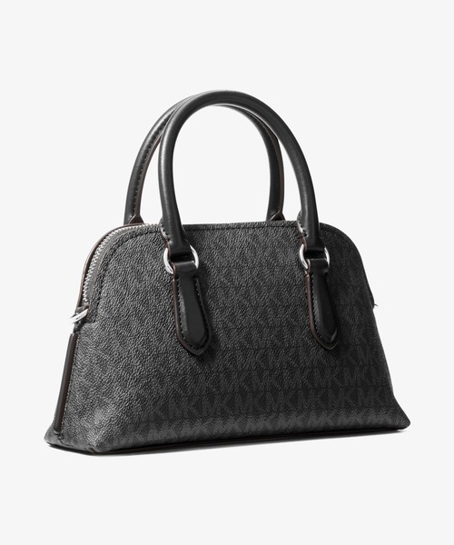 MICHAEL KORS(マイケルコース)の「SHAYE ドーム クロスボディ スモール - MKシグネチャー(ショルダーバッグ・レディース・ブラック・FREE)」の4枚目の写真