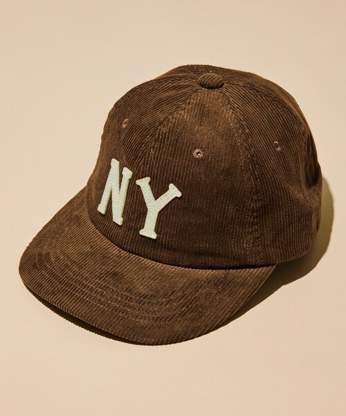 Cooperstown Ball Cap(クーパーズタウンボールキャップ)の「COOPERSTOWN BALL CAP/クーパーズタウン ボールキャップ 別注 フェルトロゴ コーデュロイキャップ/C.B.C by COOPERSTOWN BALL CAP(キャップ・メンズ・チャコールグレー/ネイビー/ブラウン/グリーン/ベージュ系その他・ONE SIZE)」の1枚目の写真