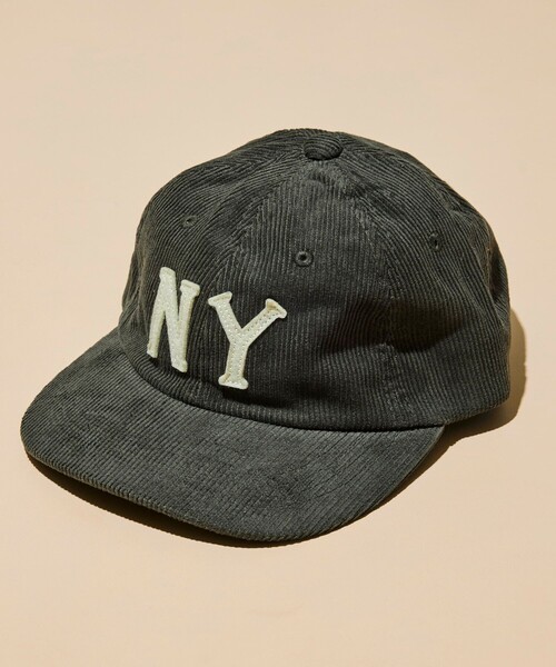 Cooperstown Ball Cap(クーパーズタウンボールキャップ)の「COOPERSTOWN BALL CAP/クーパーズタウン ボールキャップ 別注 フェルトロゴ コーデュロイキャップ/C.B.C by COOPERSTOWN BALL CAP(キャップ・メンズ・チャコールグレー/ネイビー/ブラウン/グリーン/ベージュ系その他・ONE SIZE)」の2枚目の写真